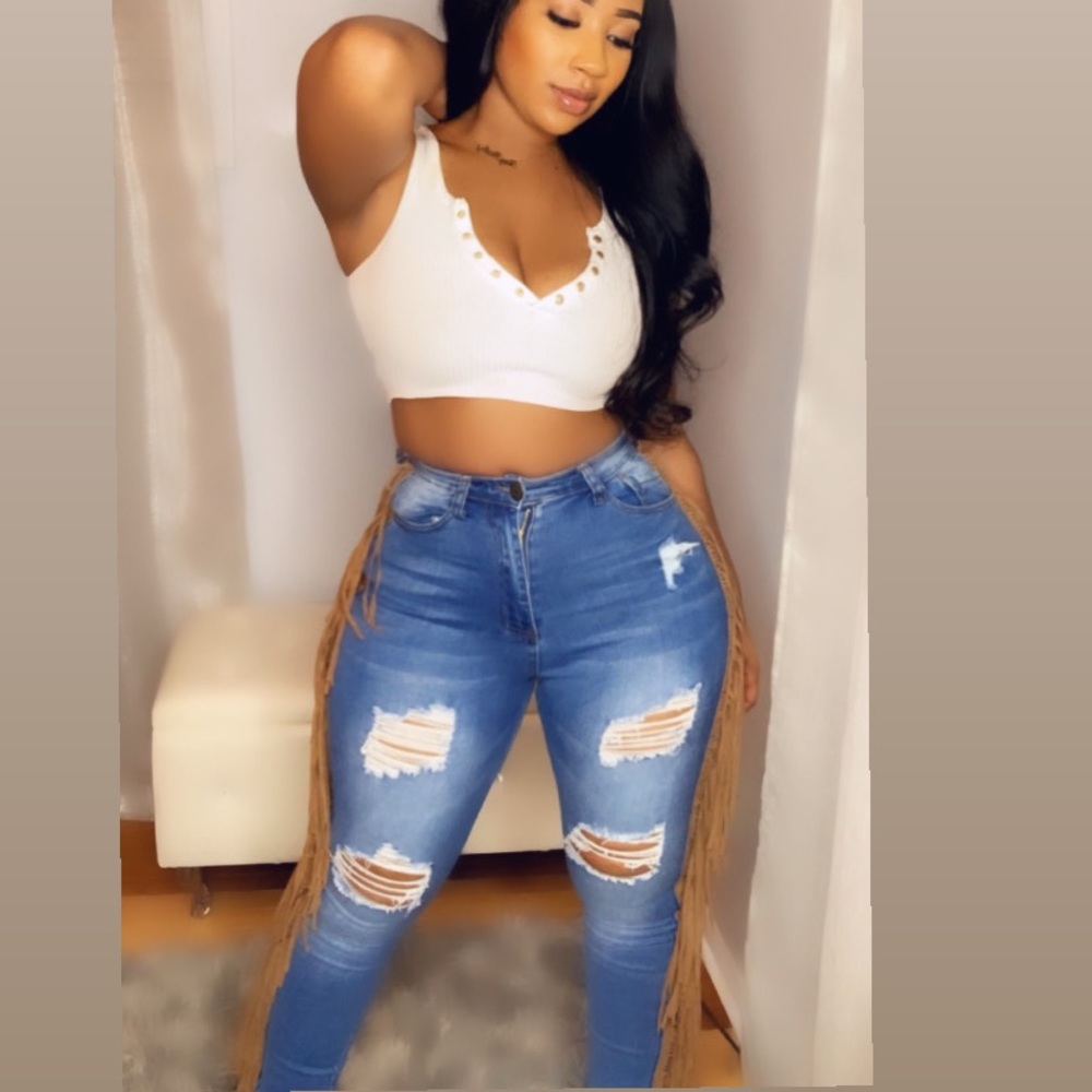 The Stalli Fringe Jeans
